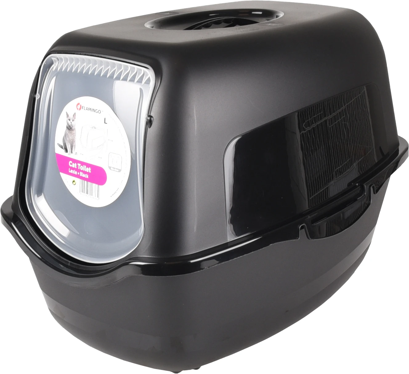 Flamingo Bac à Litière Lexie Noir L 39x56x39,5cm – Image 2