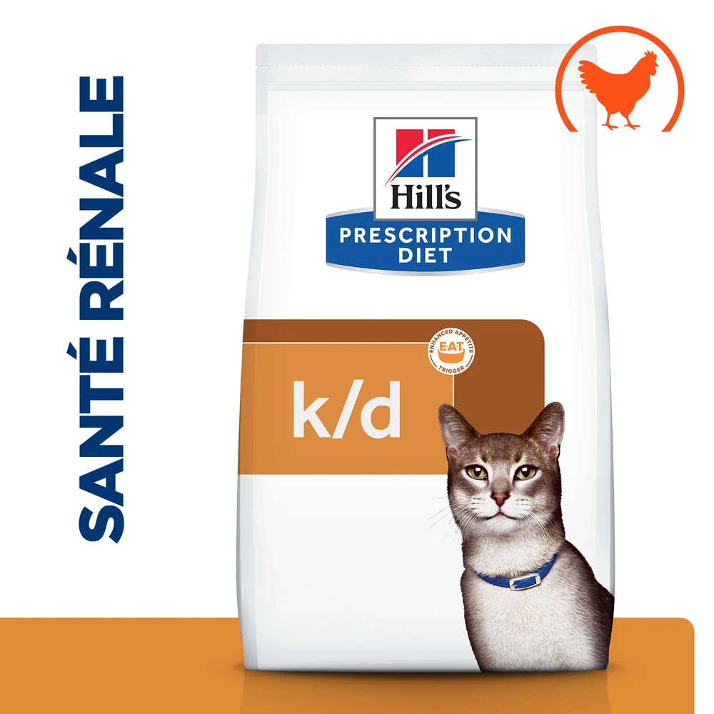 Hill's Prescription Diet K/D Kidney Croquettes Pour Chat Au Poulet - 8Kg – Image 2