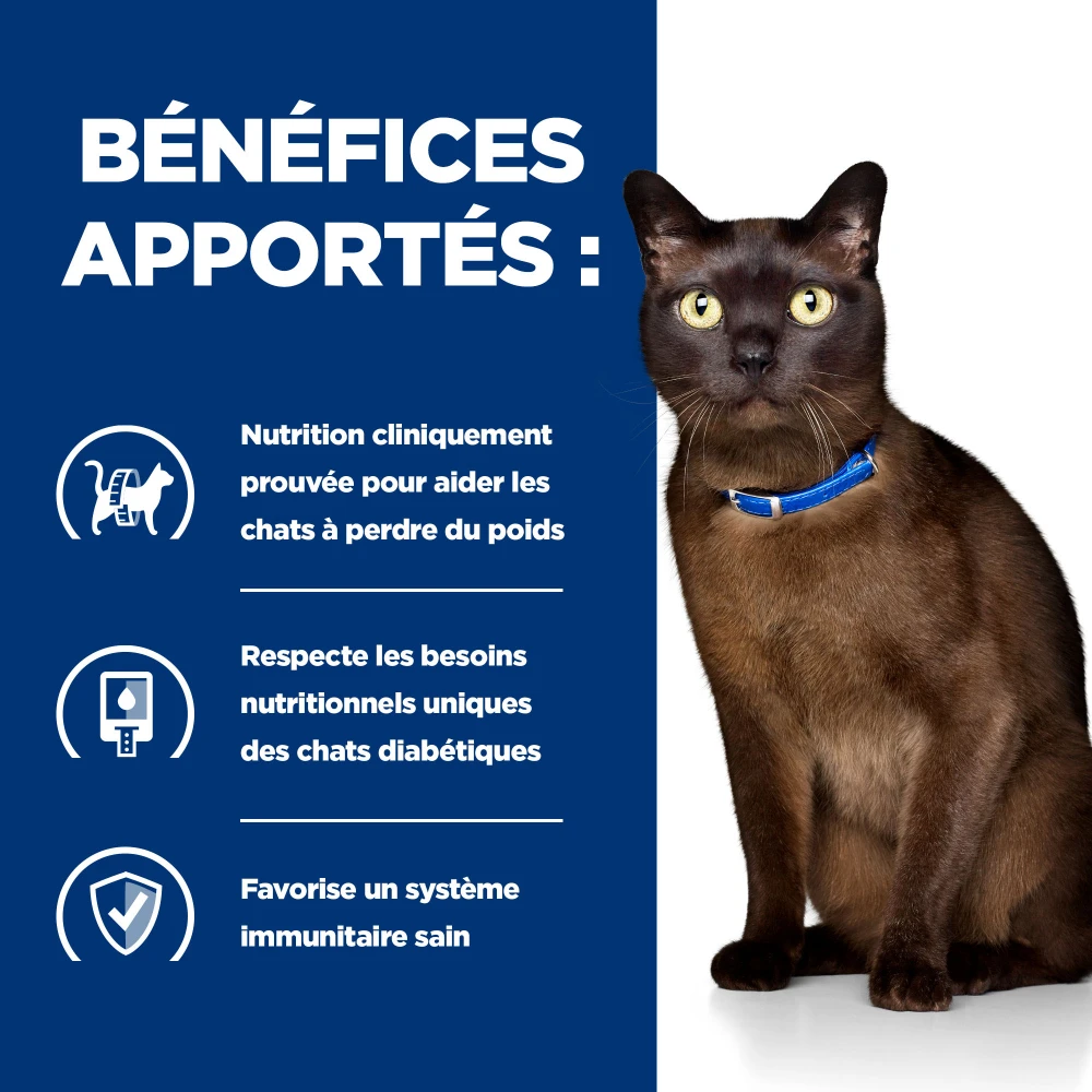 Hill's Prescription Diet M/D Croquettes Pour Chat Au Poulet – Image 3