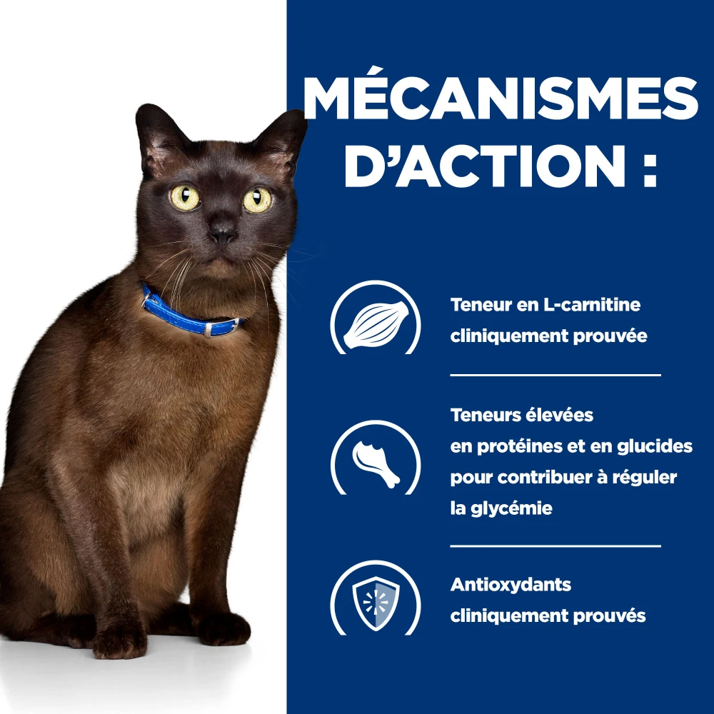 Hill's Prescription Diet M/D Croquettes Pour Chat Au Poulet – Image 4