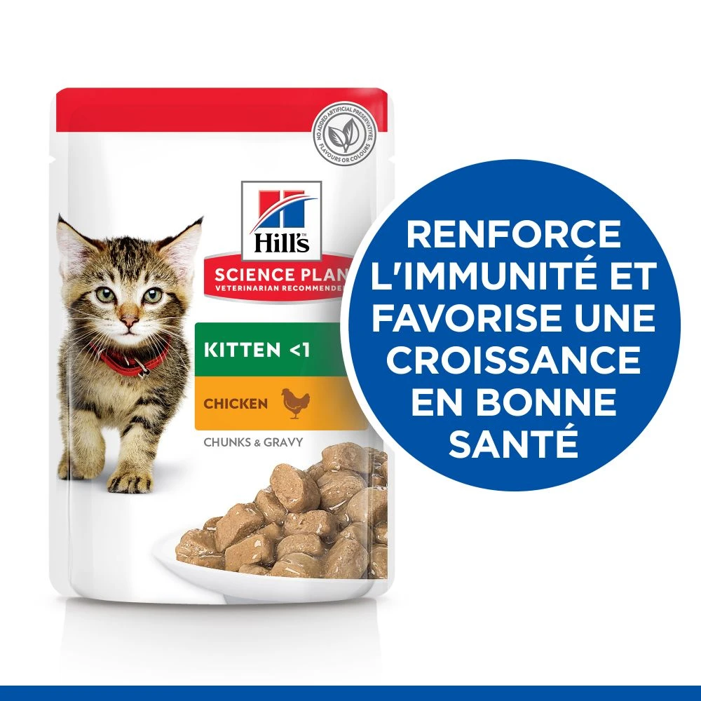 Hill's Science Plan Kitten Multipack 12 Sachets Repas Pour Chaton Poulet Et Poisson – Image 6