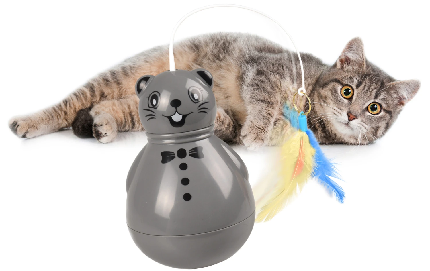 Flamingo Jouet Pour Chat Oscillant Souris – Image 4