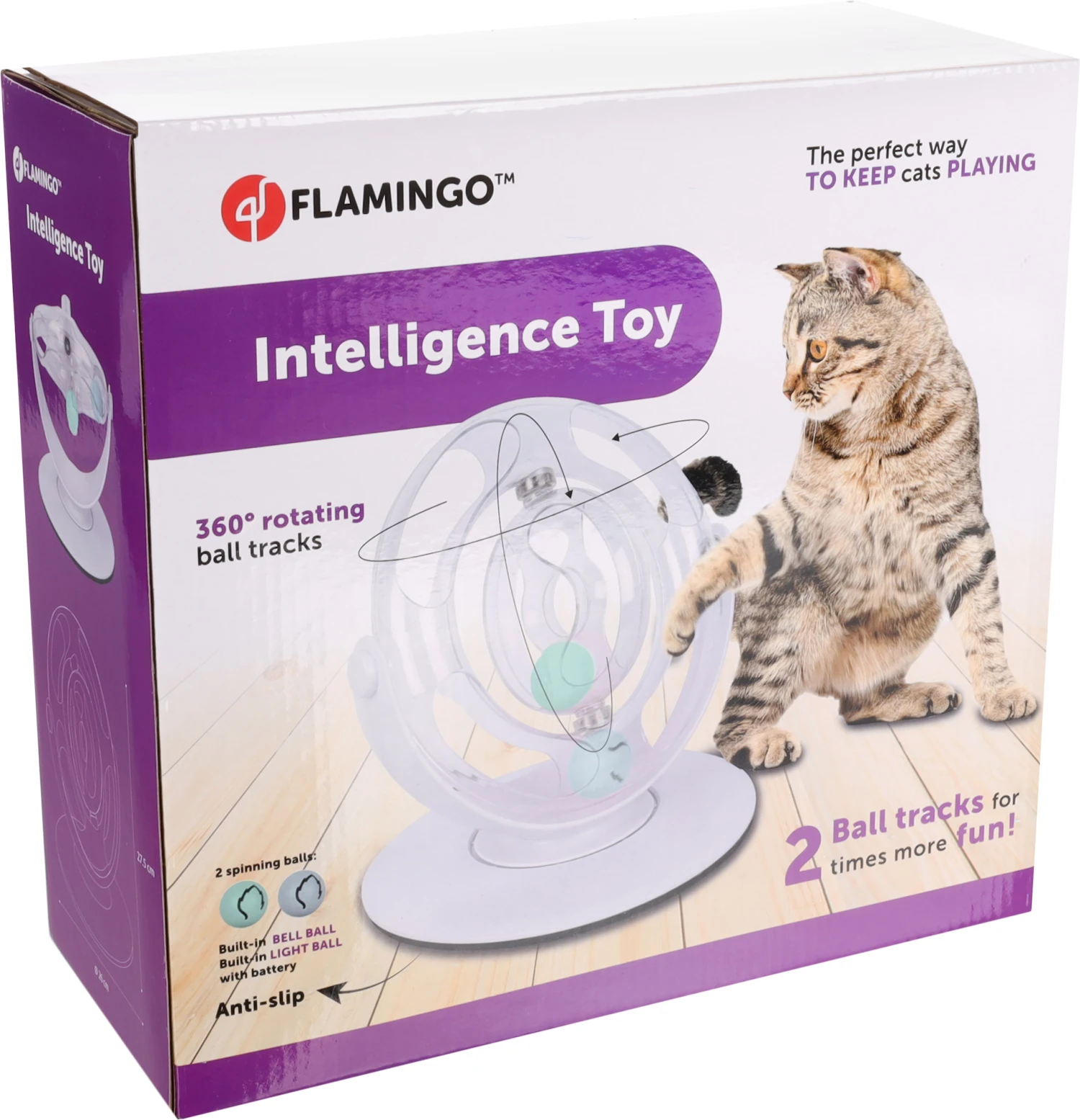 Flamingo Jouet Chat Roue Dita Blanc 26x26x27,5cm – Image 2