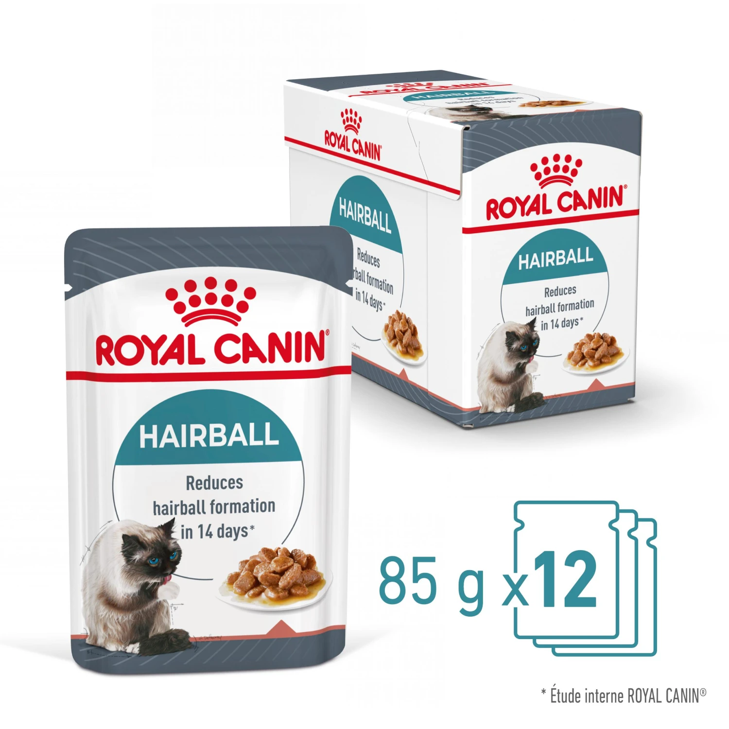 Royal Canin Hairball Care En Sauce Pour Chat 12 Sachets De 85g – Image 3