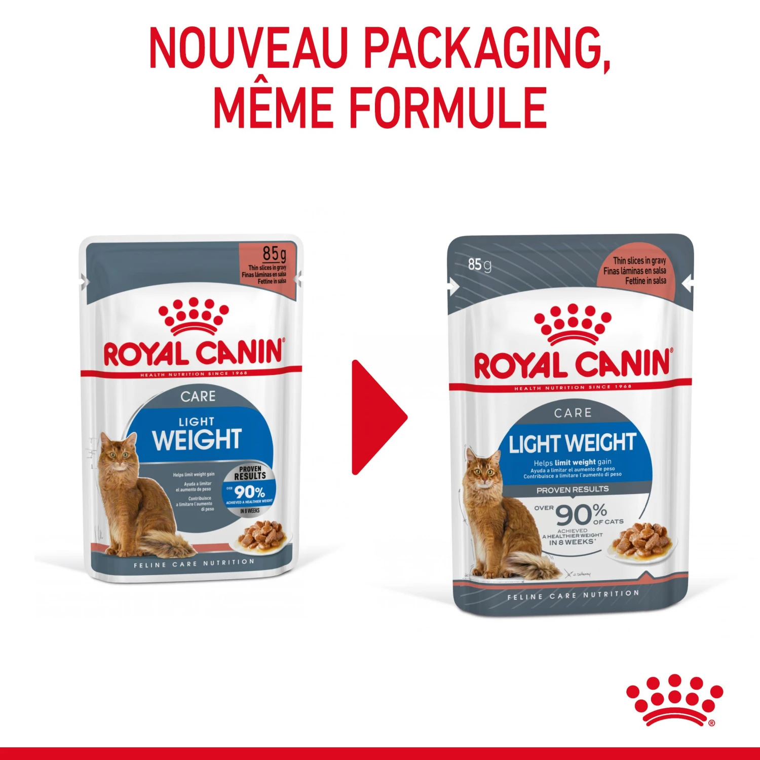 Royal Canin Light Weight Care En Sauce Pour Chat 12 Sachets De 85g – Image 4
