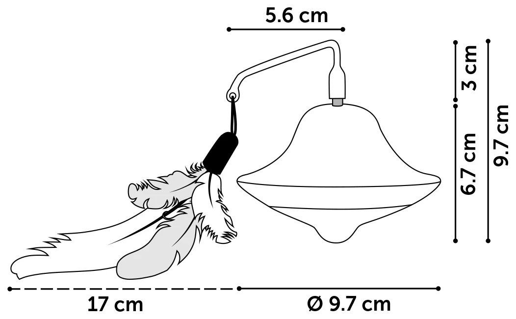 Flamingo Jouet Chat Scully Electro Dia. 9,7cm – Image 3