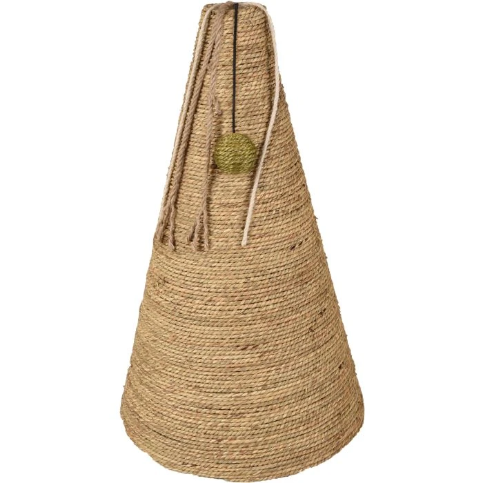 Flamingo Griffoir En Forme De Cone Herbier Marin 30x30x50cm