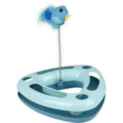 Flamingo Jouet Chat Felicia Bleu Triangle 28x28x30cm