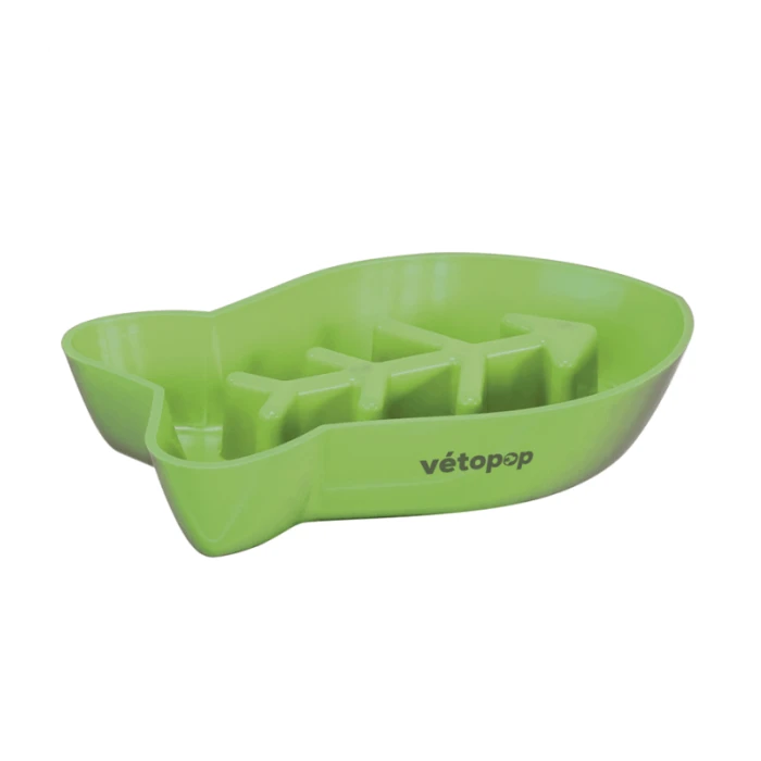 Gamelle Anti-Glouton Poisson Vert