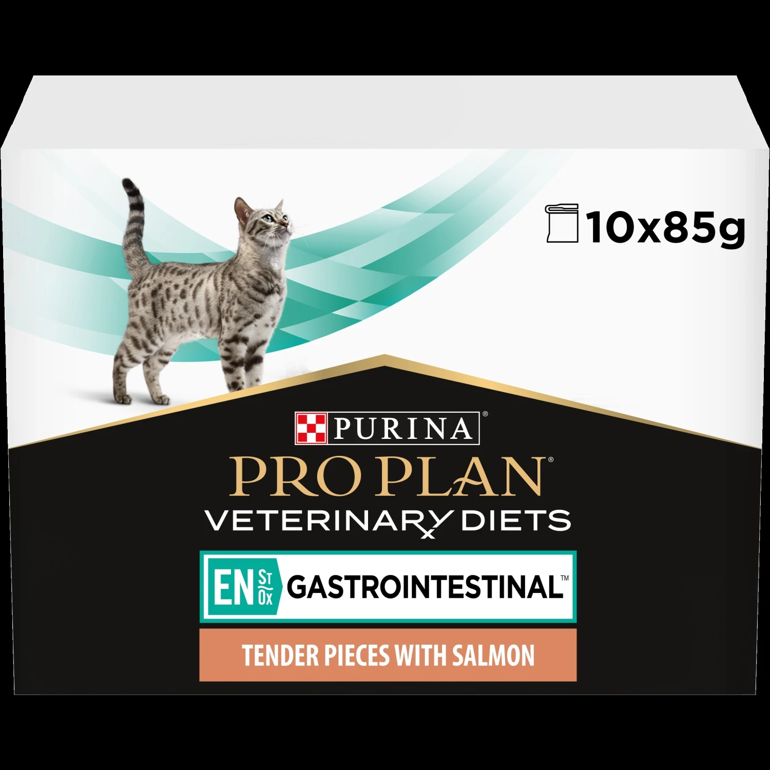 Purina Pro Plan Veterinary Diet EN Chat Sachets 10x85g Saumon – Image 2