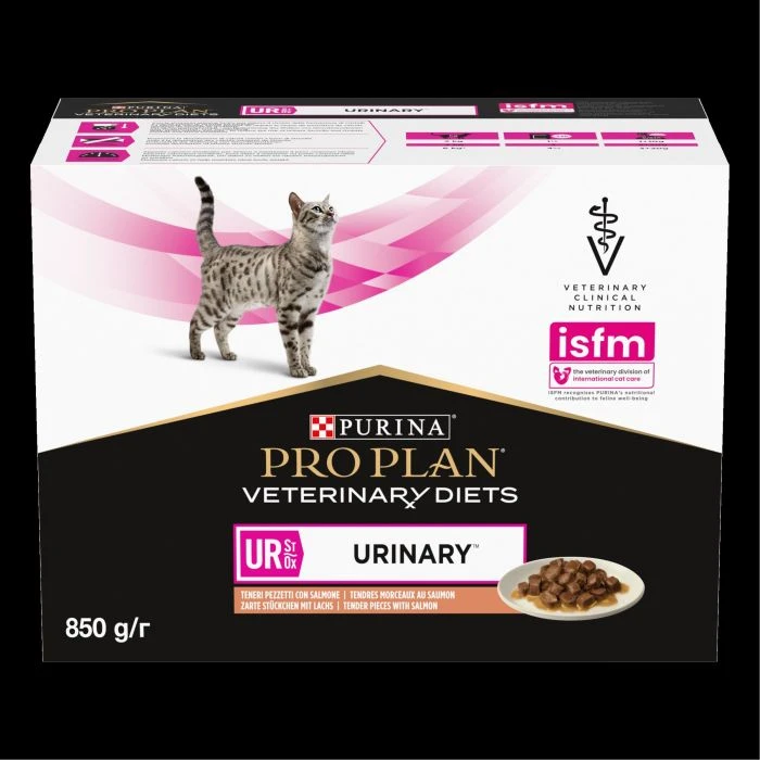 Purina Pro Plan Veterinary Diet UR Chat 10 Sachets De 85g Saumon